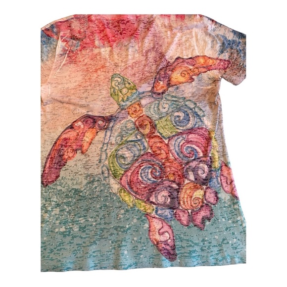 Ladies tee Blue 84 from Kauai sz XL. NWOT - Picture 6 of 8